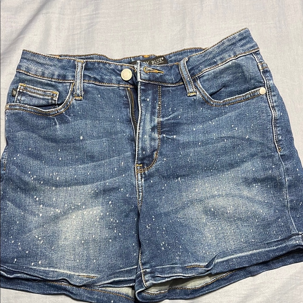 Judy Blue Jean Shorts Classic Blue High-Waisted